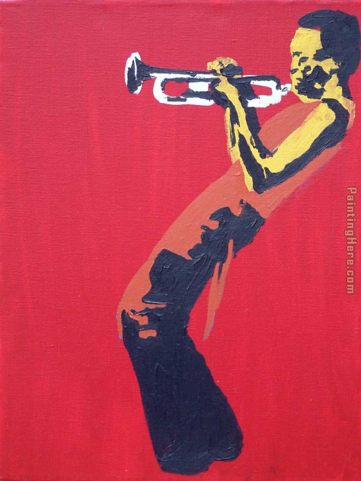 miles davis no.8 painting - Pop art miles davis no.8 art painting